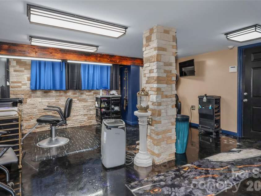 6851 Brantley Gordon Road, Denton, NC 27239.  MLS# CAR4409191, YatesRealty ID 45381. Basement beauty salon