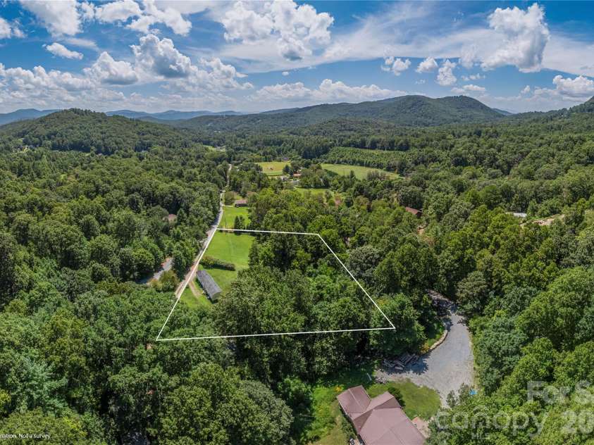124 Sayles Town Place, Fairview, NC 28730.  MLS# CAR4415601, YatesRealty ID 45387. Looking South