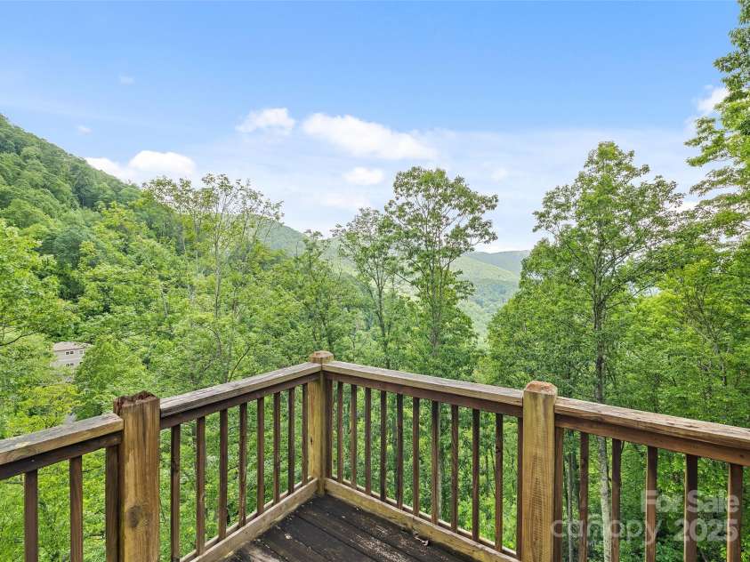 20A Lila Lane, Clyde, NC 28721.  MLS# CAR4258069, YatesRealty ID 454. View from upper level deck