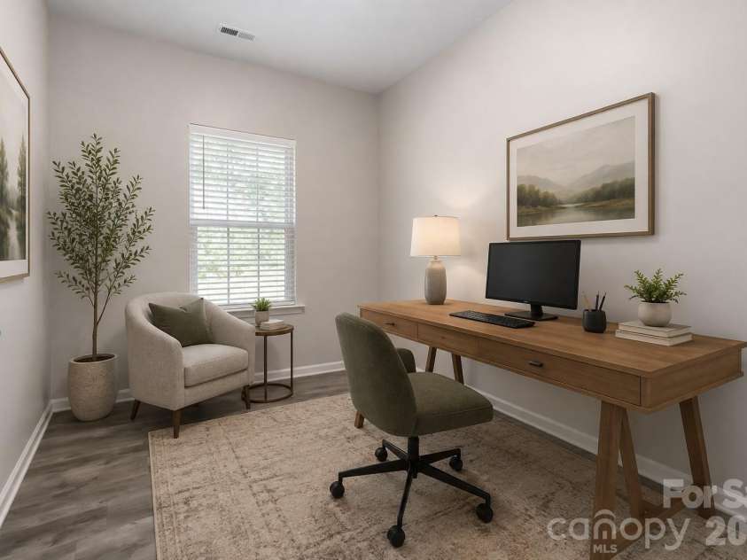 7623 Reames Road, Charlotte, NC 28216.  MLS# CAR4416327, YatesRealty ID 45423. Virtually Staged Office/Bonus Room