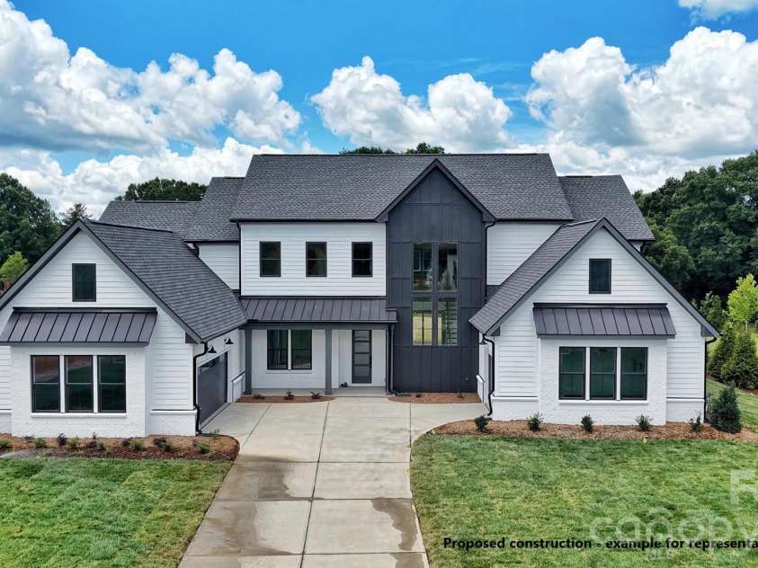 1028 Courtney Lane, Wesley Chapel, NC 28173.  MLS# CAR4416436, YatesRealty ID 45427. Proposed construction Example for representation purpose