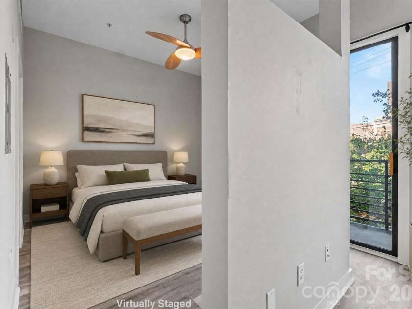 525 6th Street, Charlotte, NC 28202.  MLS# CAR4416190, YatesRealty ID 45446. Bedroom Virtually Staged
