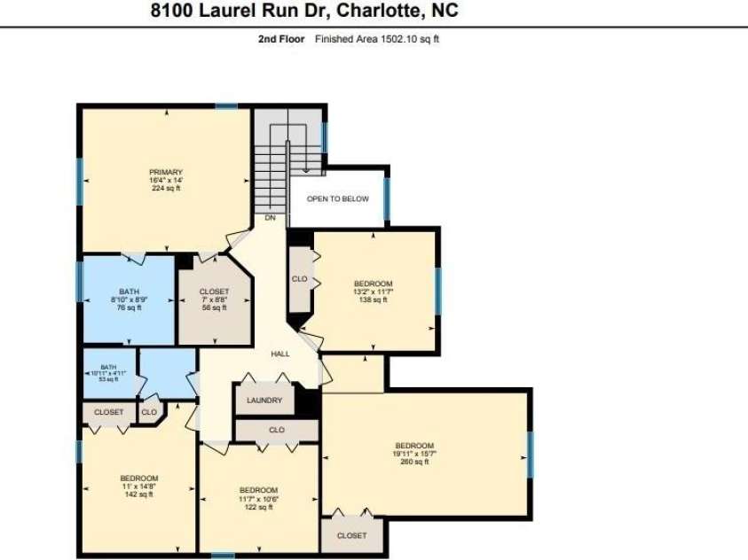 8100 Laurel Run Drive, Charlotte, NC 28269.  MLS# CAR4415263, YatesRealty ID 45490. 