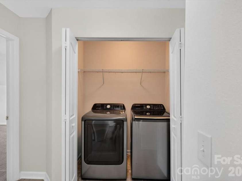 8100 Laurel Run Drive, Charlotte, NC 28269.  MLS# CAR4415263, YatesRealty ID 45490. Laundry nook located upstairs
