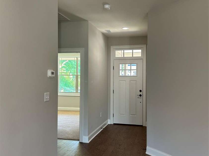 831-A Wynnshire Drive, Hickory, NC 28601.  MLS# CAR4413964, YatesRealty ID 45497. Front door with 2nd bedroom and bath to left.
