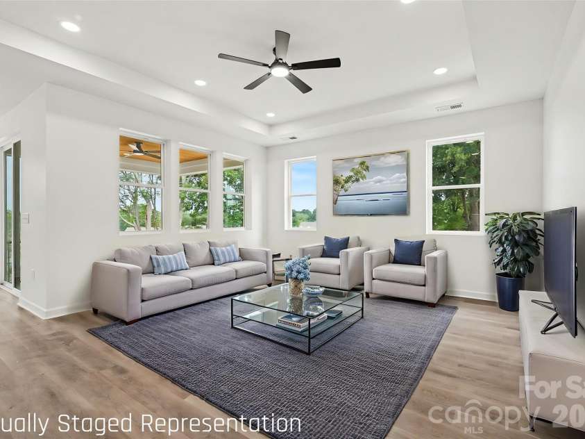 2416 Waxhaw Indian Trail Road, Indian Trail, NC 28079.  MLS# CAR4409507, YatesRealty ID 45502. Living Room *Virtually Staged*