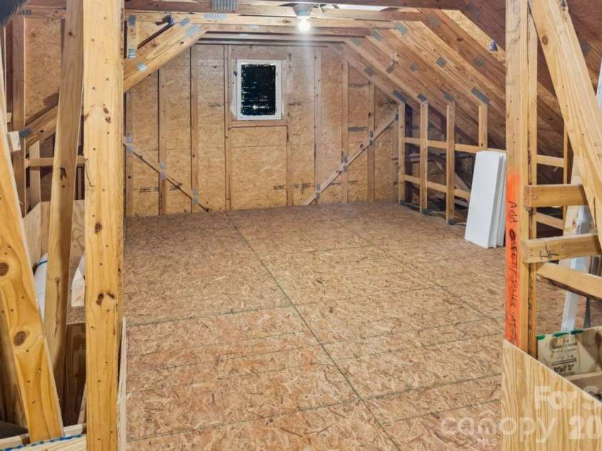 10177 Lakeshore Drive, Lancaster, SC 29720.  MLS# CAR4410125, YatesRealty ID 45503. Unfinished attic space