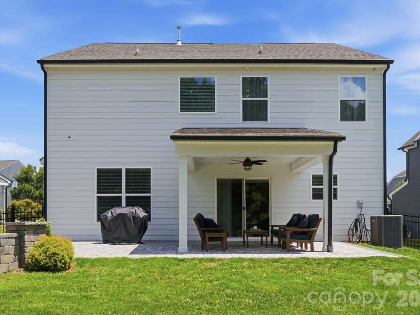 4492 Falls Lake Drive, Concord, NC 28025.  MLS# CAR4413181, YatesRealty ID 45507. Back View
