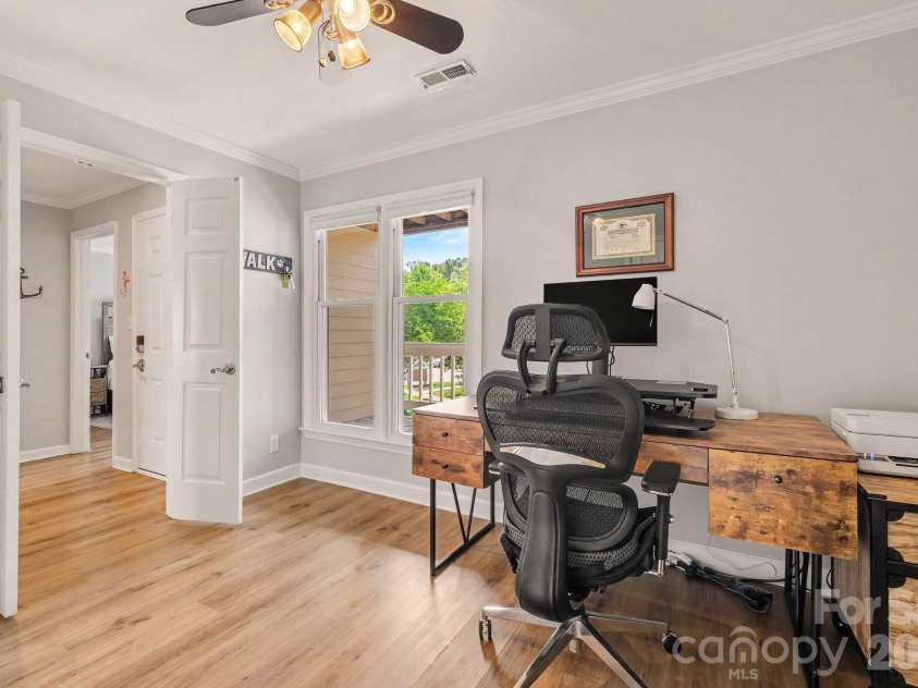 18613 Vineyard Point Lane, Cornelius, NC 28031.  MLS# CAR4409285, YatesRealty ID 45514. Bedroom #3 is used for a home office
