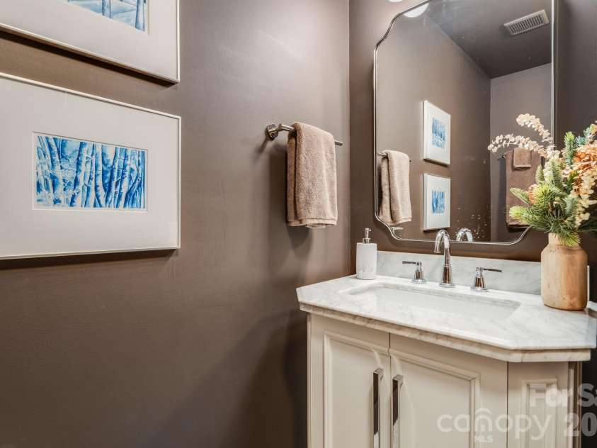 2752 Gerton Highway, Gerton, NC 28735.  MLS# CAR4409357, YatesRealty ID 45515. Main-level powder room