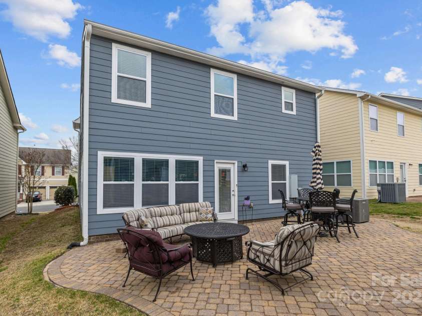 12545 Druids Glen Drive, Pineville, NC 28134.  MLS# CAR4234518, YatesRealty ID 4552. Oversized brick paver patio