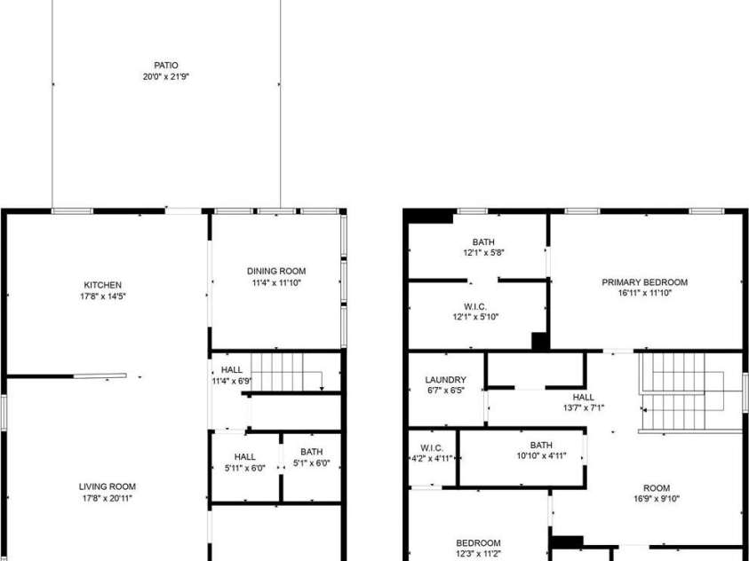 12545 Druids Glen Drive, Pineville, NC 28134.  MLS# CAR4234518, YatesRealty ID 4552. Total Floor plan