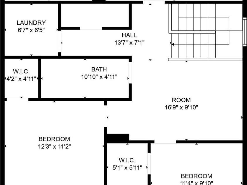 12545 Druids Glen Drive, Pineville, NC 28134.  MLS# CAR4234518, YatesRealty ID 4552. Upstairs floor plan