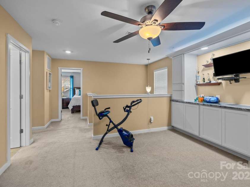 12545 Druids Glen Drive, Pineville, NC 28134.  MLS# CAR4234518, YatesRealty ID 4552. Upstairs loft/flex space