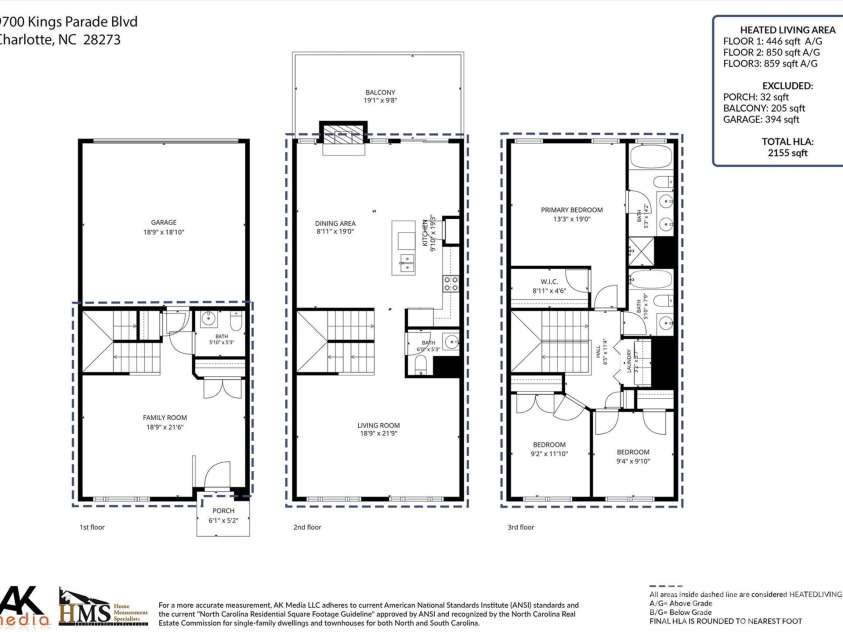 9700 Kings Parade Boulevard, Charlotte, NC 28273.  MLS# CAR4407631, YatesRealty ID 45544. 