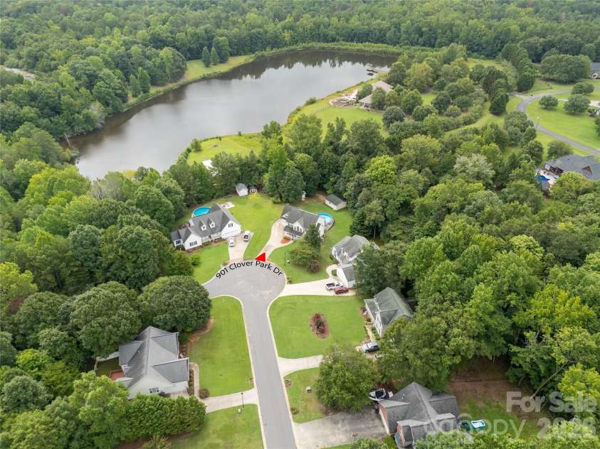 901 Clover Park Drive, Clover, SC 29710.  MLS# CAR4416054, YatesRealty ID 45575. Aerial View