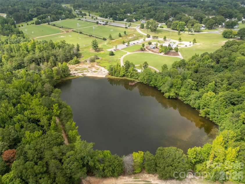 901 Clover Park Drive, Clover, SC 29710.  MLS# CAR4416054, YatesRealty ID 45575. Community Park Pond & Walking Trails