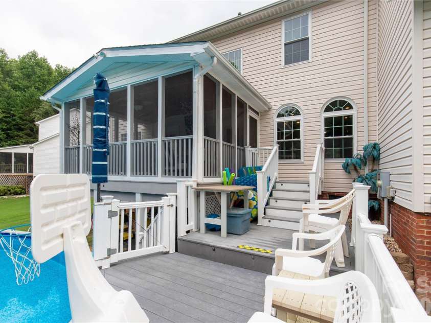 901 Clover Park Drive, Clover, SC 29710.  MLS# CAR4416054, YatesRealty ID 45575. Deck & Pool