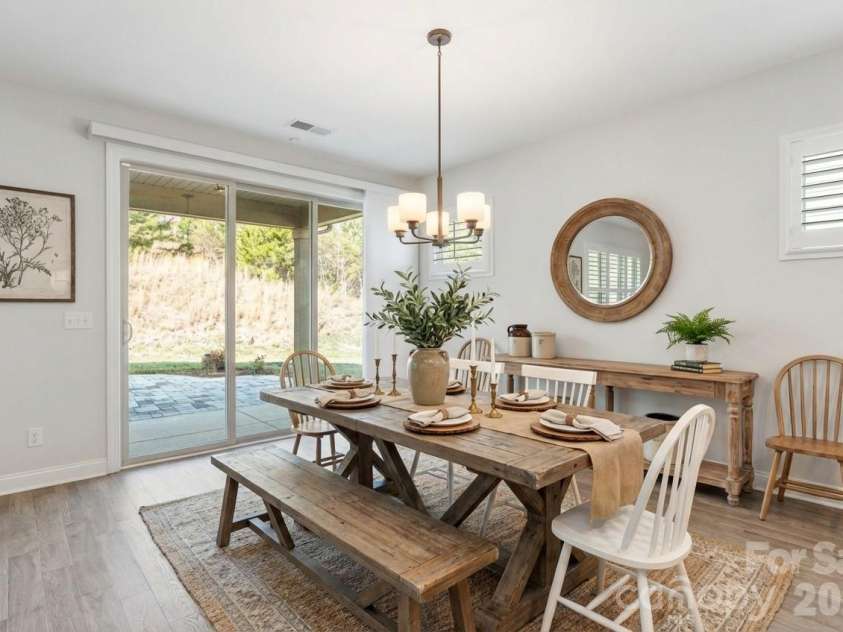 4995 Looking Glass Trail, Denver, NC 28037.  MLS# CAR4333286, YatesRealty ID 4564. Virtually staged dining room