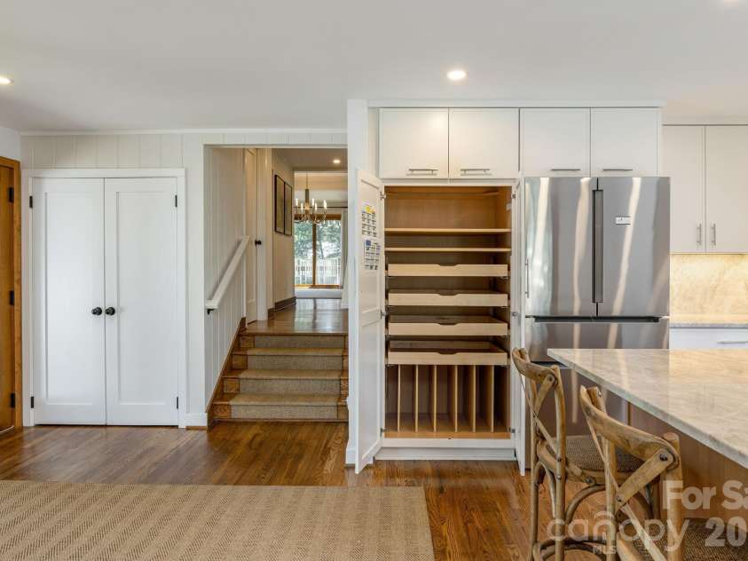 28 Forest Road, Asheville, NC 28803.  MLS# CAR4361641, YatesRealty ID 45647. Customized kitchen storage