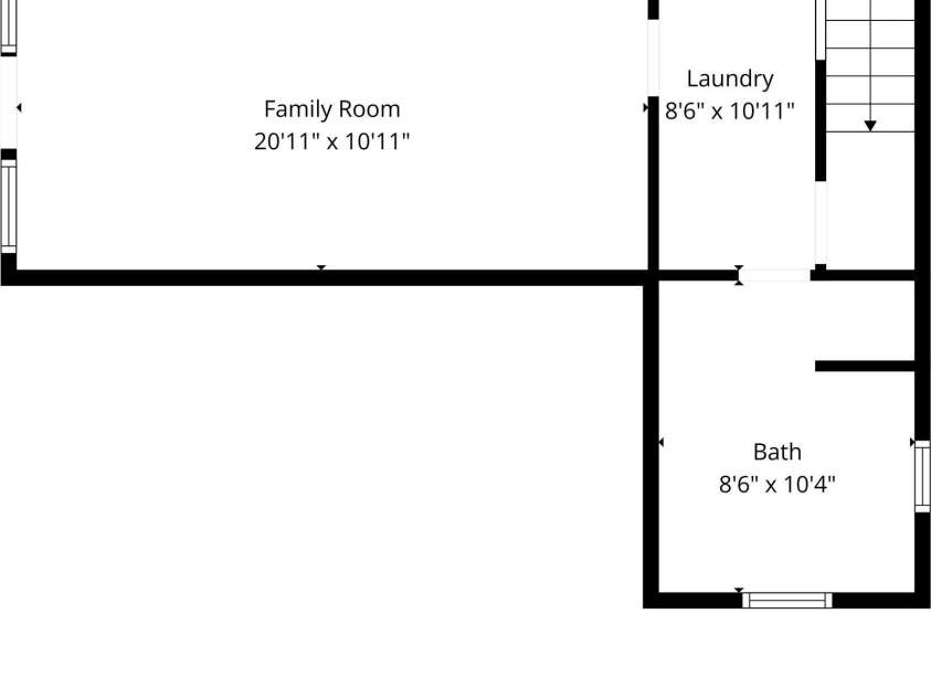 27 McGee Circle, Fairview, NC 28730.  MLS# CAR4415904, YatesRealty ID 45673. Lower level room layout