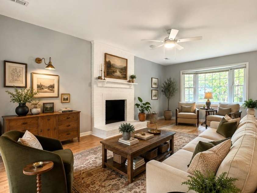 8826 Leipzig Drive, Charlotte, NC 28210.  MLS# CAR4401179, YatesRealty ID 45678. Living Area - Virtually staged