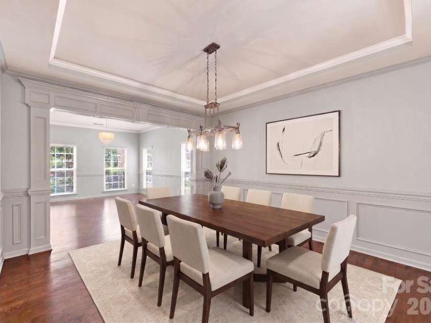 4852 Pepper Drive, Harrisburg, NC 28075.  MLS# CAR4412976, YatesRealty ID 45702. Dining Room - Virtually staged