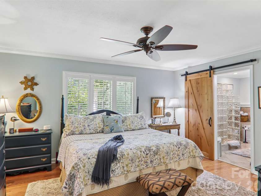 133 Larchmont Drive, Hendersonville, NC 28791.  MLS# CAR4415855, YatesRealty ID 45708. Primary Bedroom View 3