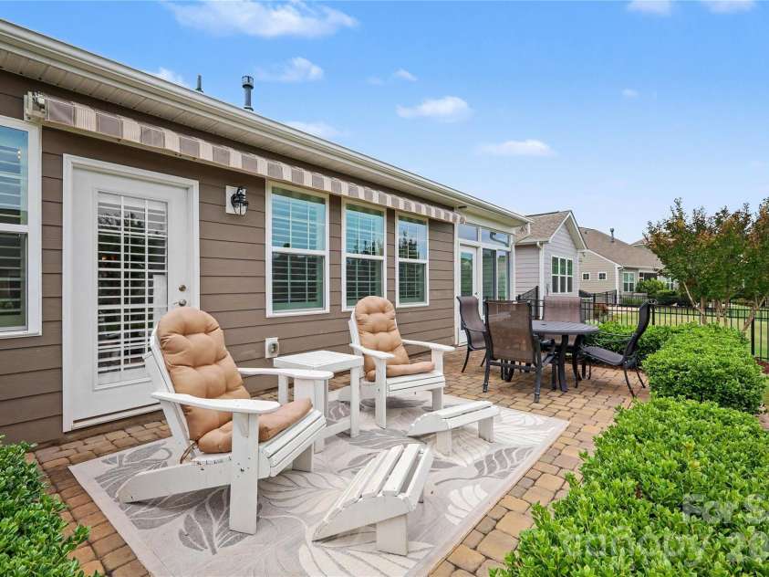 3250 Oliver Stanley Trail, Lancaster, SC 29720.  MLS# CAR4398411, YatesRealty ID 45710. Patio with Motorized Retractable Awning