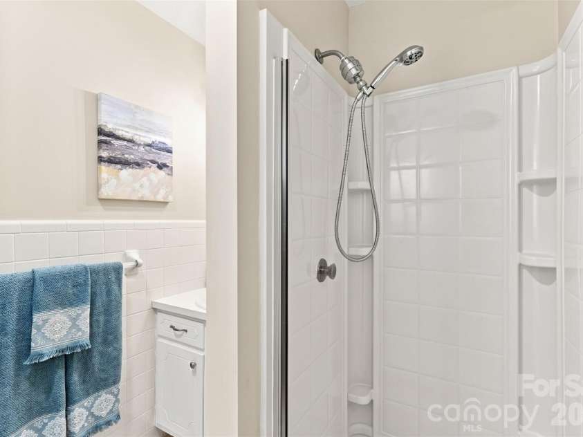 1002 Leewood Drive, Monroe, NC 28112.  MLS# CAR4416687, YatesRealty ID 45719. Primary shower