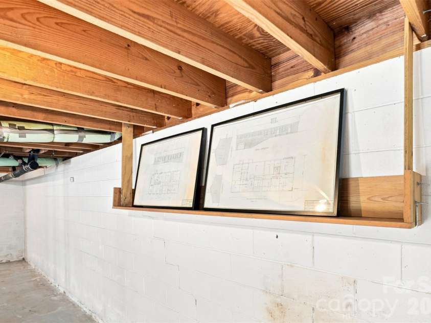 1002 Leewood Drive, Monroe, NC 28112.  MLS# CAR4416687, YatesRealty ID 45719. The original floorplan from the 1960's, with architectural renderings is framed and located in the basement!