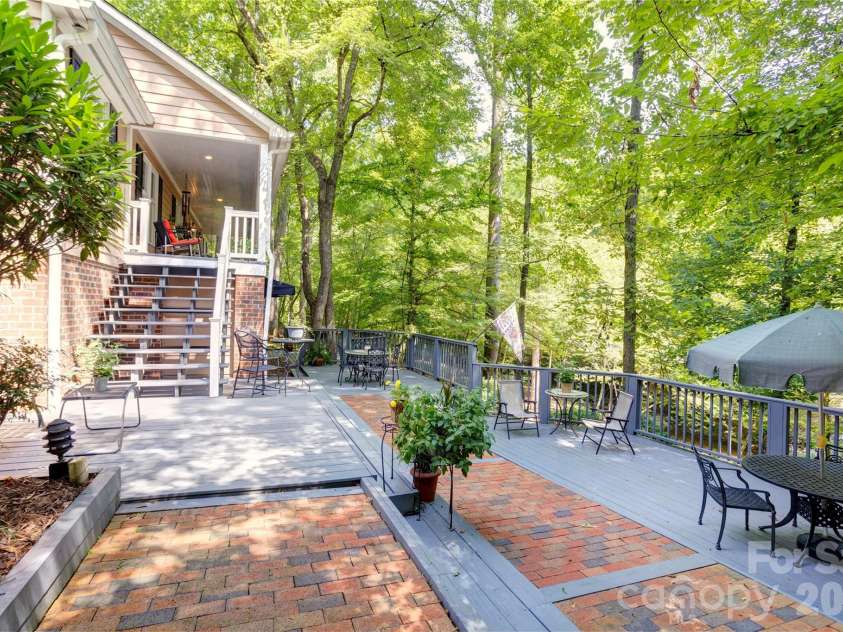 129 Overbrook Drive, Concord, NC 28025.  MLS# CAR4416139, YatesRealty ID 45731. Beautiful decks and seating