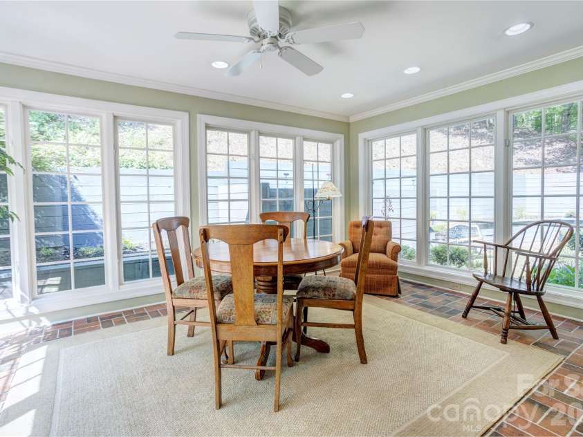 129 Overbrook Drive, Concord, NC 28025.  MLS# CAR4416139, YatesRealty ID 45731. Sunroom