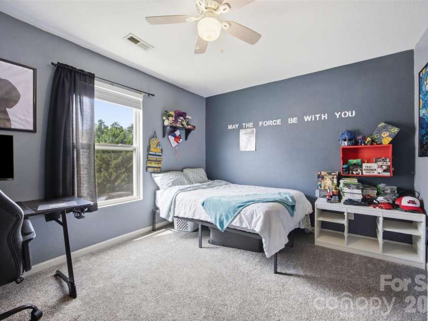 1106 Rainier Lane, Gastonia, NC 28052.  MLS# CAR4416403, YatesRealty ID 45738. Bedroom
