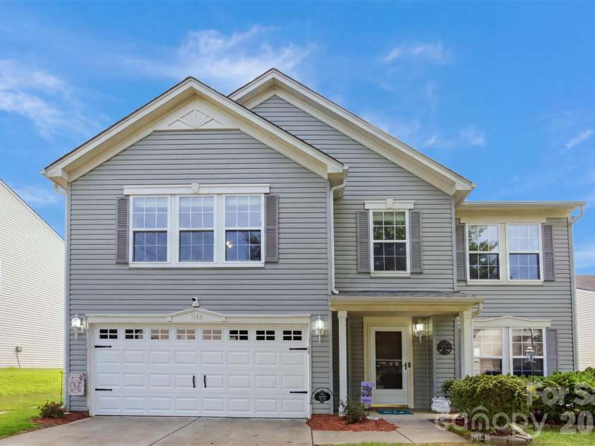 1106 Rainier Lane, Gastonia, NC 28052.  MLS# CAR4416403, YatesRealty ID 45738. Tree has been removed for visualization.