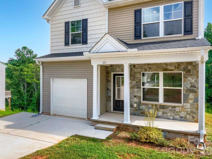 111 Carrisa Lane, Troutman, NC 28166.  MLS# CAR4416889, YatesRealty ID 45763. Front Porch