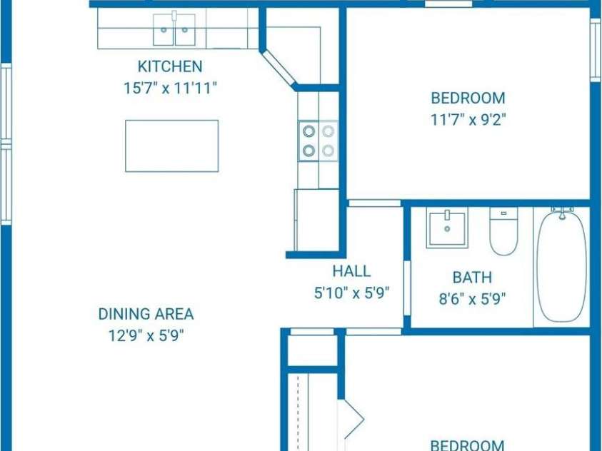 1096 12th Avenue, Hickory, NC 28601.  MLS# CAR4340721, YatesRealty ID 4578. Floor Plan