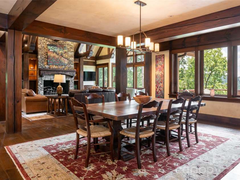 383 Eagle Ridge Road, Zirconia, NC 28790.  MLS# CAR4414334, YatesRealty ID 45781. Dining Room