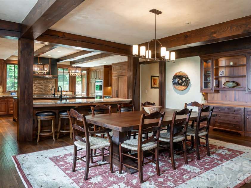 383 Eagle Ridge Road, Zirconia, NC 28790.  MLS# CAR4414334, YatesRealty ID 45781. Dining Room