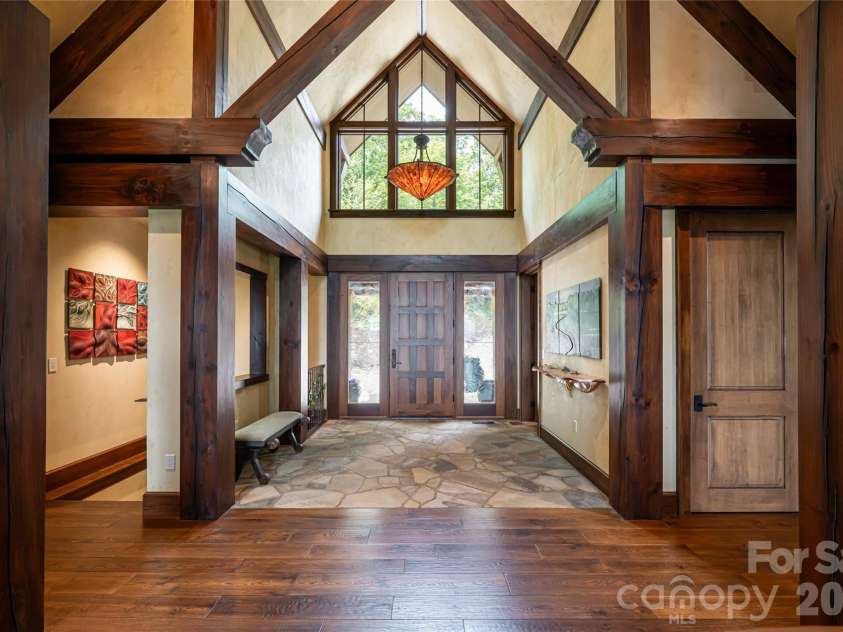 383 Eagle Ridge Road, Zirconia, NC 28790.  MLS# CAR4414334, YatesRealty ID 45781. Entry Hall