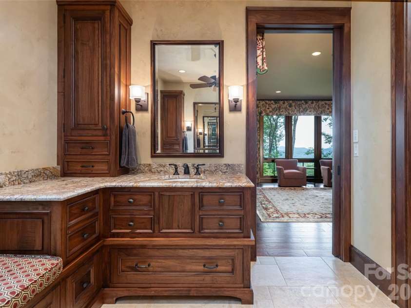 383 Eagle Ridge Road, Zirconia, NC 28790.  MLS# CAR4414334, YatesRealty ID 45781. Primary Bathroom
