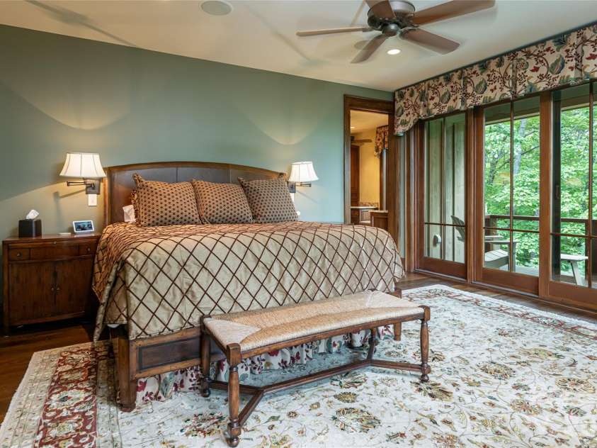 383 Eagle Ridge Road, Zirconia, NC 28790.  MLS# CAR4414334, YatesRealty ID 45781. Primary Suite includes a private balcony