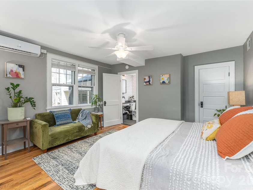 6 Birch Street, Asheville, NC 28801.  MLS# CAR4413466, YatesRealty ID 45798. Primary Ensuite lower level