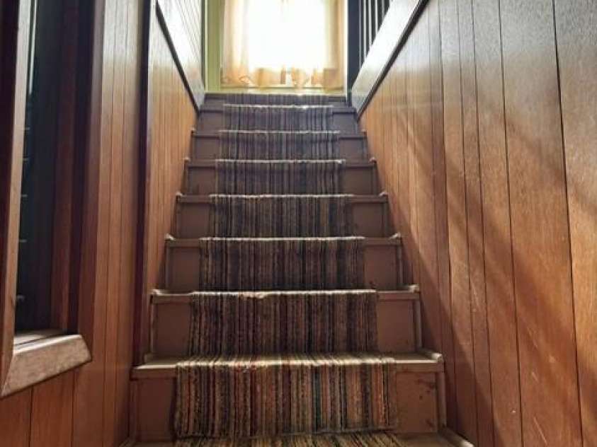 605 Meeting Street, Morganton, NC 28655.  MLS# CAR4085302, YatesRealty ID 458. Stairs