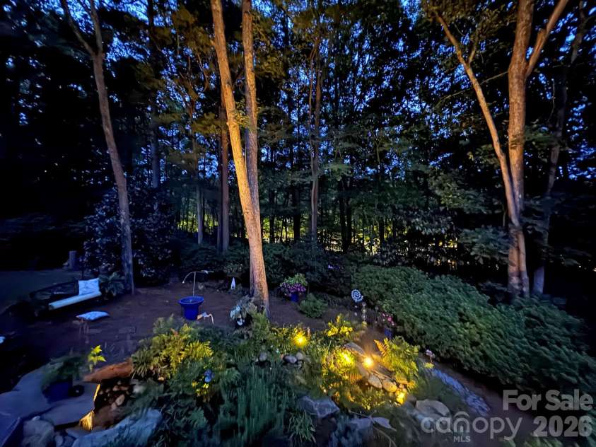 8724 Suninghurst Lane, Charlotte, NC 28277.  MLS# CAR4415077, YatesRealty ID 45802. Night view