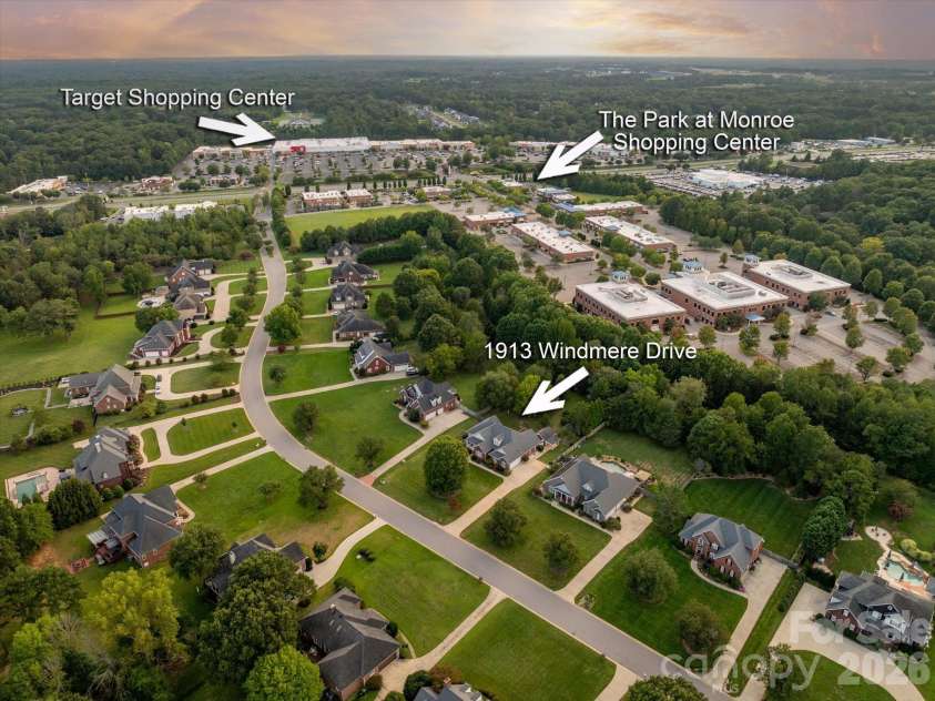 1913 Windmere Drive, Monroe, NC 28110.  MLS# CAR4416282, YatesRealty ID 45805. 