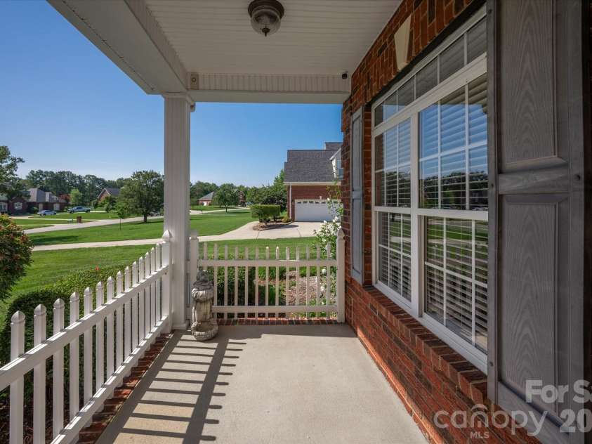1913 Windmere Drive, Monroe, NC 28110.  MLS# CAR4416282, YatesRealty ID 45805. Front Porch