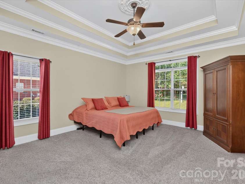 1913 Windmere Drive, Monroe, NC 28110.  MLS# CAR4416282, YatesRealty ID 45805. Primary Bedroom