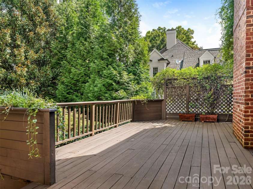5216 Sunningdale Drive, Charlotte, NC 28277.  MLS# CAR4416178, YatesRealty ID 45821. One of two spacious decks