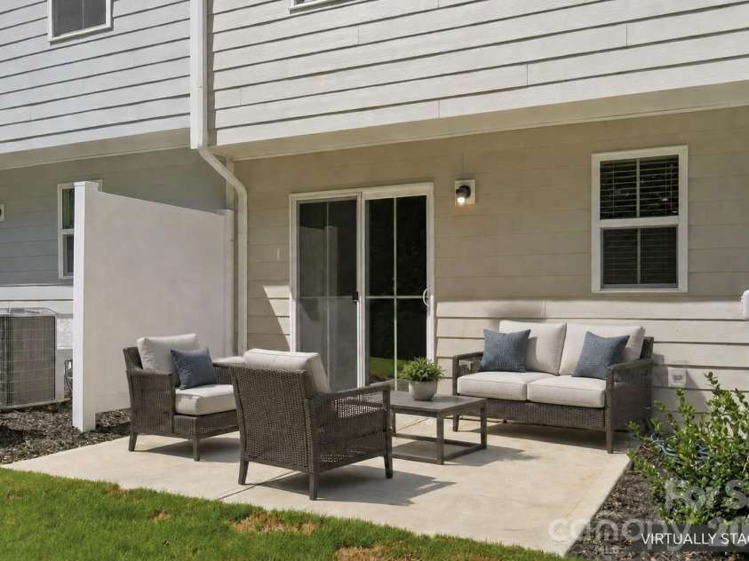 2037 Stephens Farm Drive, China Grove, NC 28023.  MLS# CAR4416091, YatesRealty ID 45826. Patio Virtually Staged